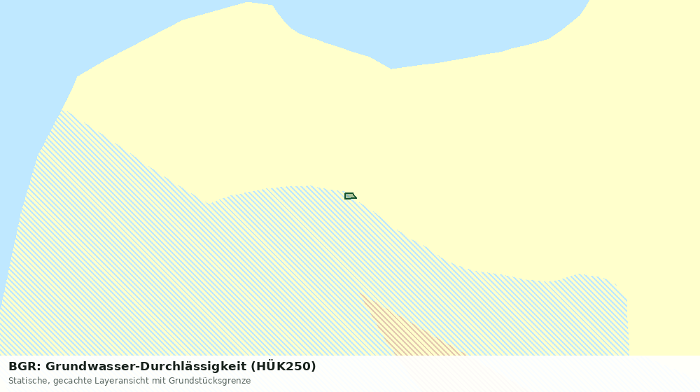 Statische Kartenansicht: BGR: Grundwasser-Durchlässigkeit (HÜK250)