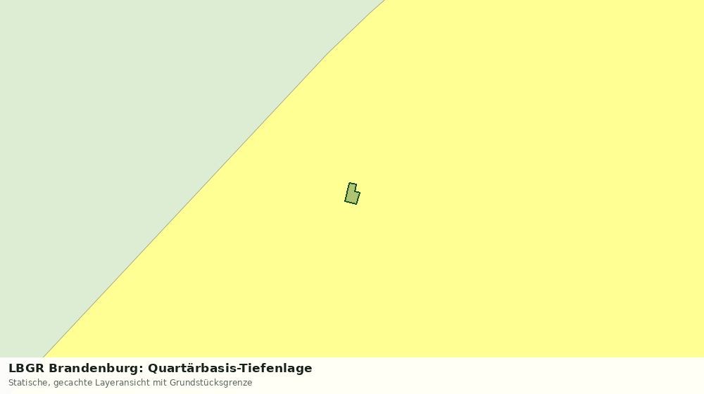 Statische Kartenansicht: LBGR Brandenburg: Quartärbasis-Tiefenlage
