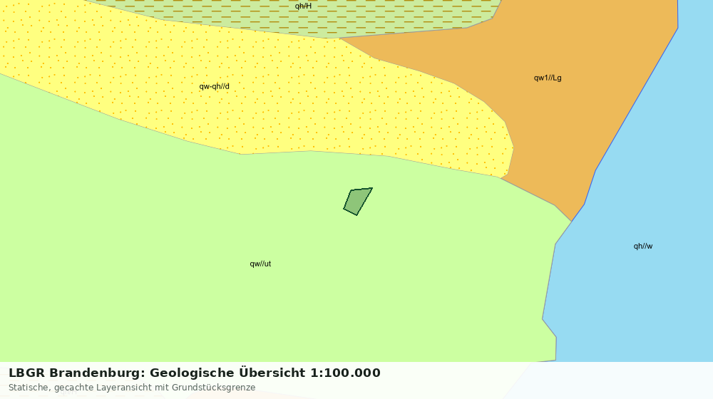 Statische Kartenansicht: LBGR Brandenburg: Geologische Übersicht 1:100.000