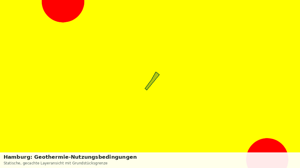 Statische Kartenansicht: Hamburg: Geothermie-Nutzungsbedingungen