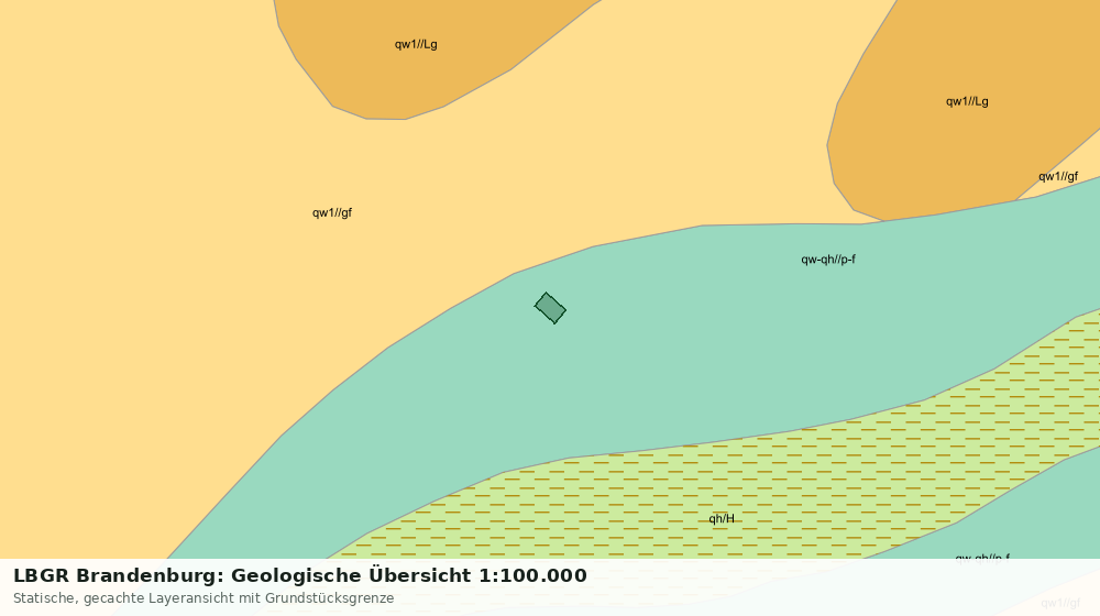 Statische Kartenansicht: LBGR Brandenburg: Geologische Übersicht 1:100.000