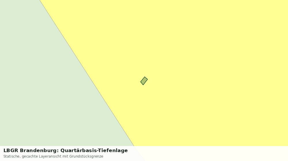 Statische Kartenansicht: LBGR Brandenburg: Quartärbasis-Tiefenlage