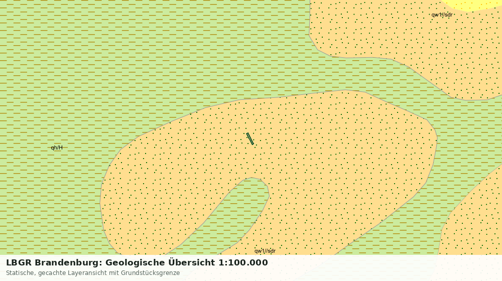 Statische Kartenansicht: LBGR Brandenburg: Geologische Übersicht 1:100.000