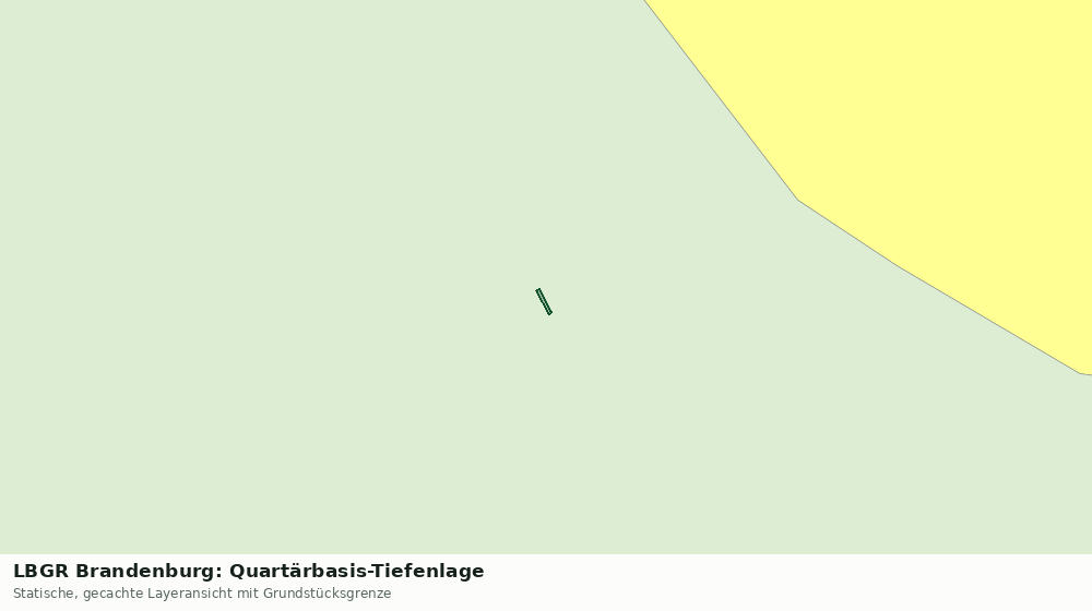 Statische Kartenansicht: LBGR Brandenburg: Quartärbasis-Tiefenlage