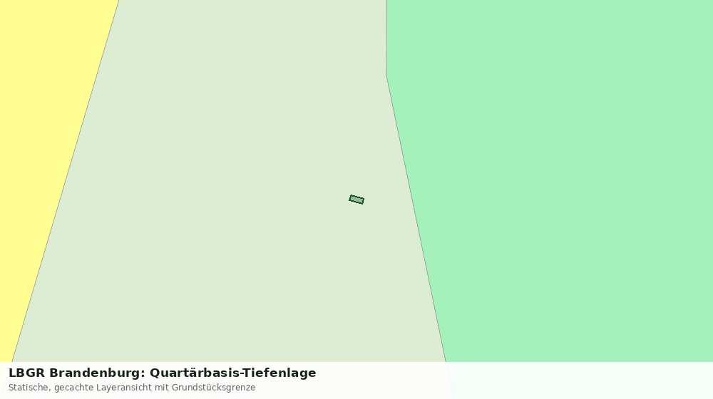Statische Kartenansicht: LBGR Brandenburg: Quartärbasis-Tiefenlage