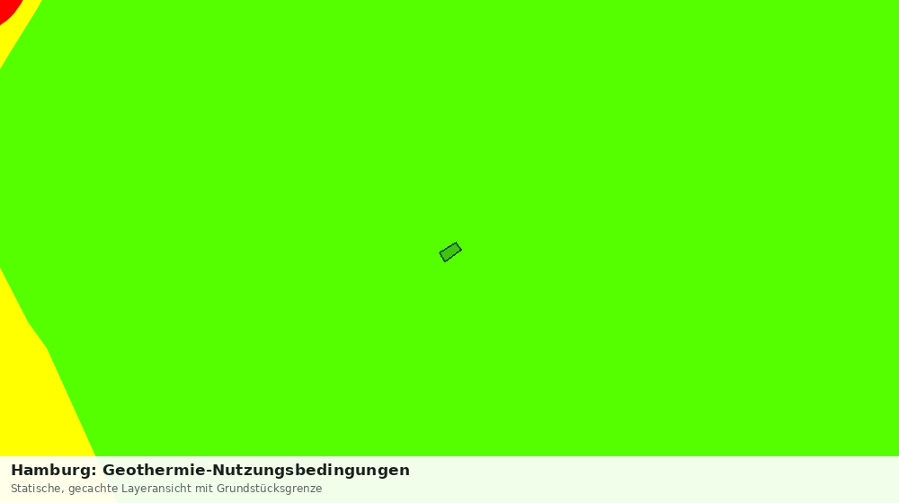 Statische Kartenansicht: Hamburg: Geothermie-Nutzungsbedingungen