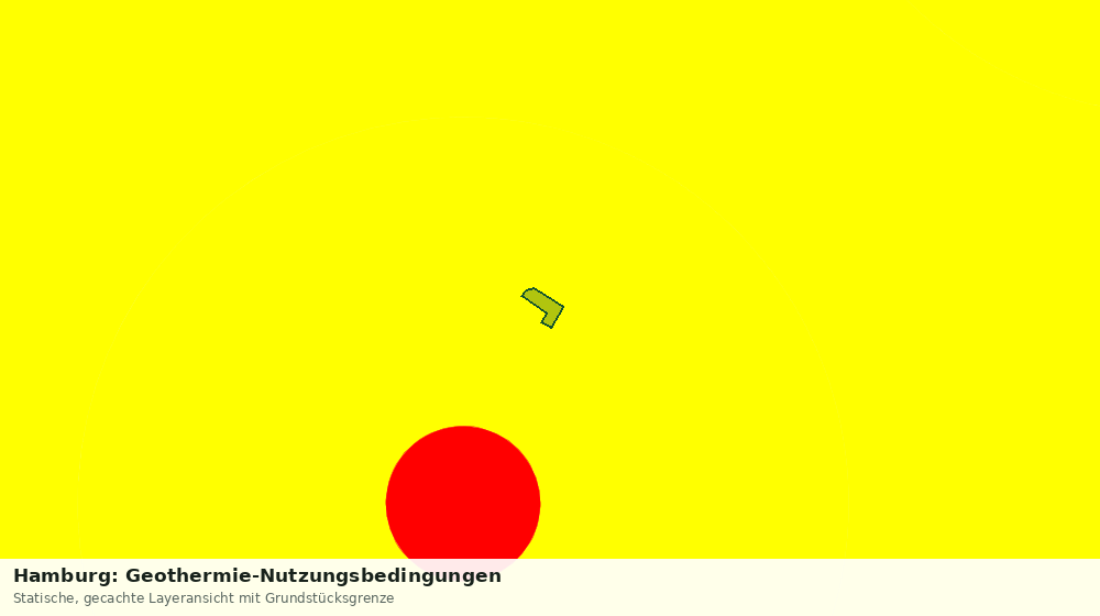 Statische Kartenansicht: Hamburg: Geothermie-Nutzungsbedingungen