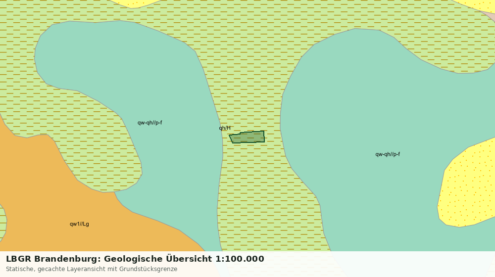 Statische Kartenansicht: LBGR Brandenburg: Geologische Übersicht 1:100.000