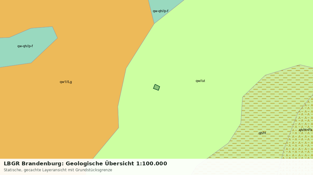 Statische Kartenansicht: LBGR Brandenburg: Geologische Übersicht 1:100.000