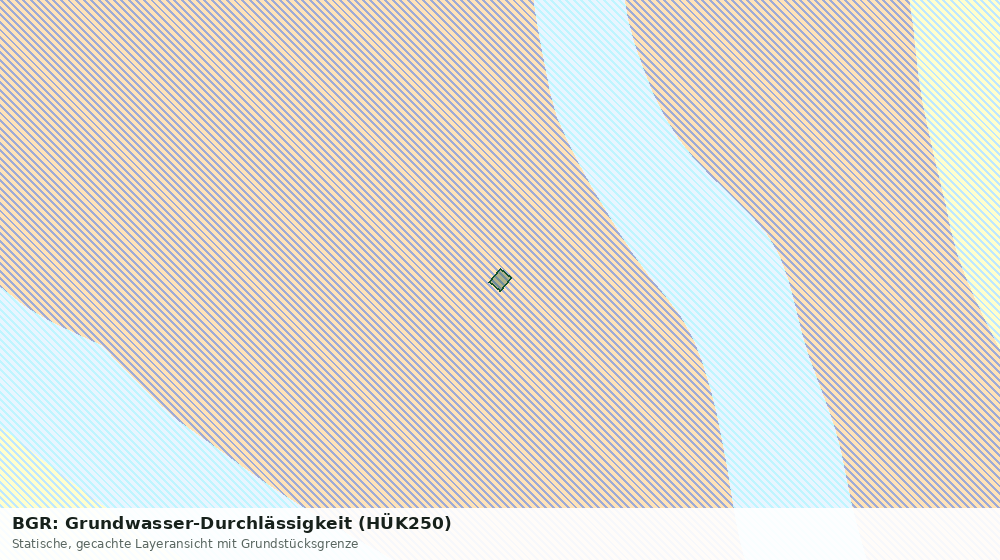 Statische Kartenansicht: BGR: Grundwasser-Durchlässigkeit (HÜK250)