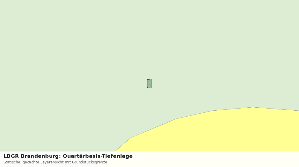 Statische Kartenansicht: LBGR Brandenburg: Quartärbasis-Tiefenlage