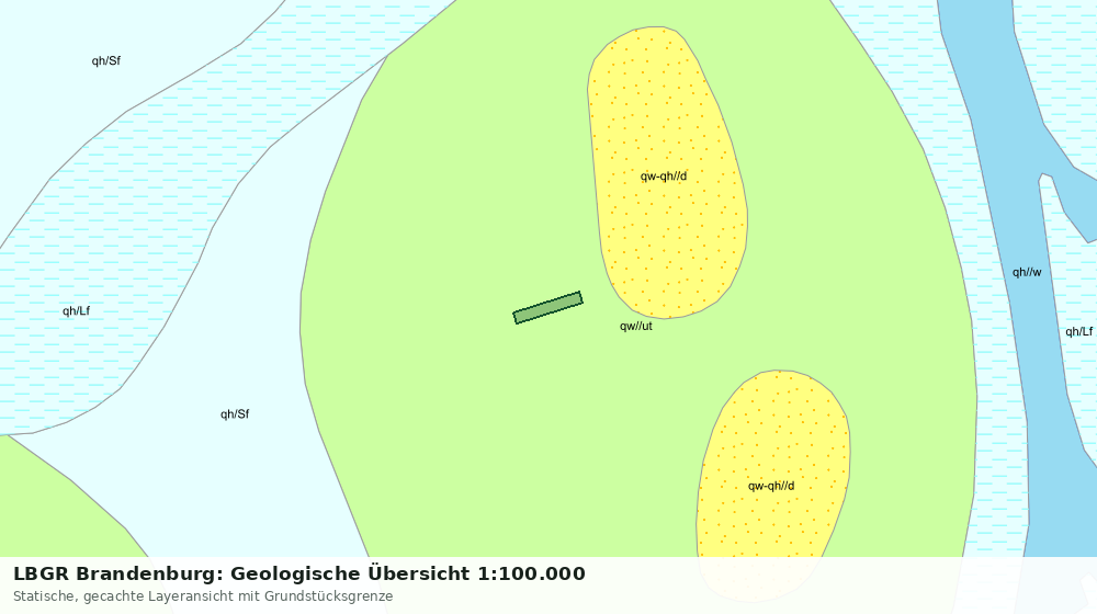 Statische Kartenansicht: LBGR Brandenburg: Geologische Übersicht 1:100.000