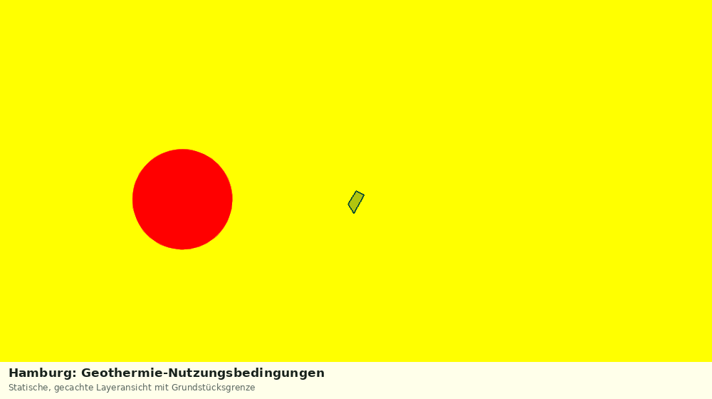 Statische Kartenansicht: Hamburg: Geothermie-Nutzungsbedingungen