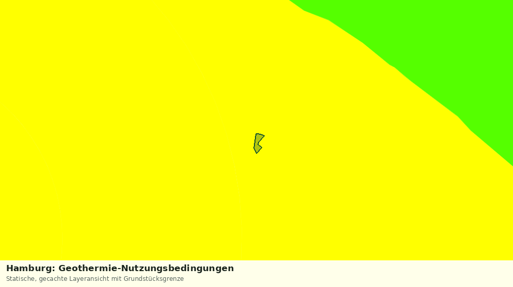 Statische Kartenansicht: Hamburg: Geothermie-Nutzungsbedingungen