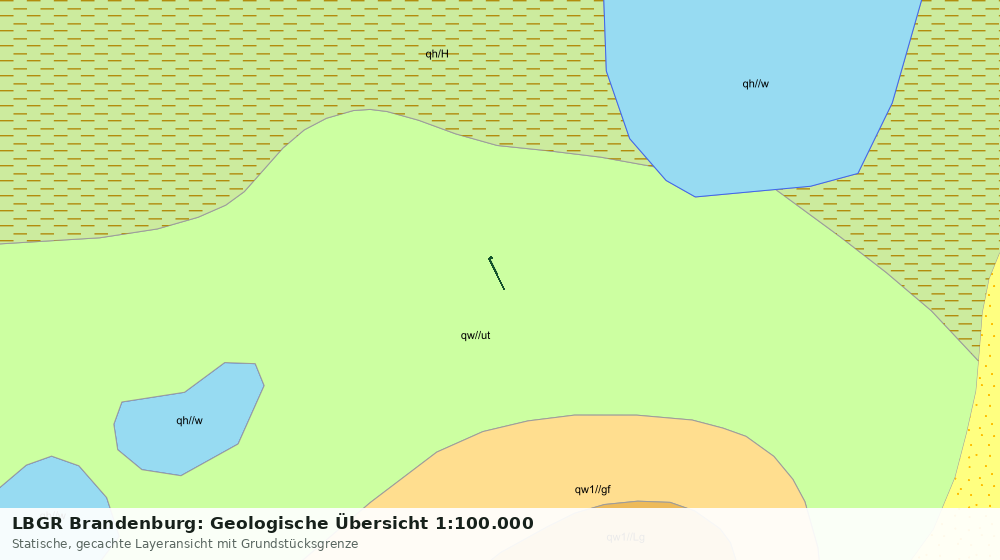Statische Kartenansicht: LBGR Brandenburg: Geologische Übersicht 1:100.000