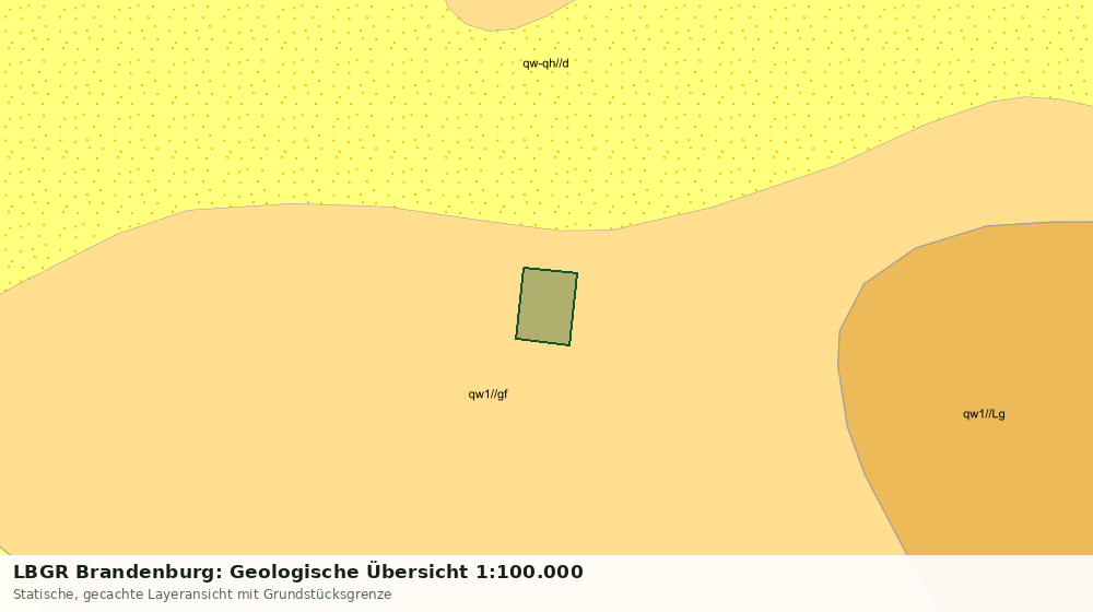 Statische Kartenansicht: LBGR Brandenburg: Geologische Übersicht 1:100.000