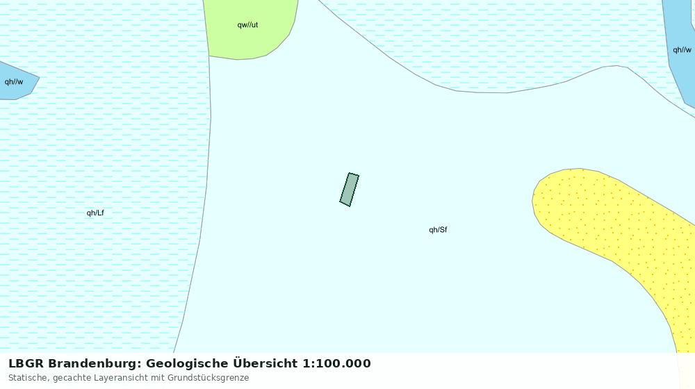 Statische Kartenansicht: LBGR Brandenburg: Geologische Übersicht 1:100.000