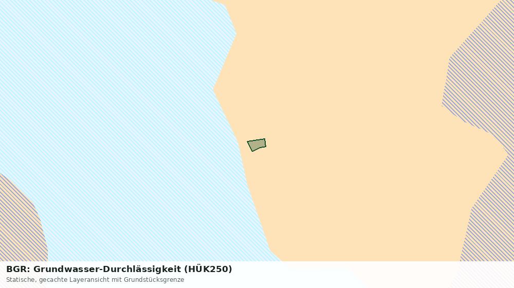 Statische Kartenansicht: BGR: Grundwasser-Durchlässigkeit (HÜK250)