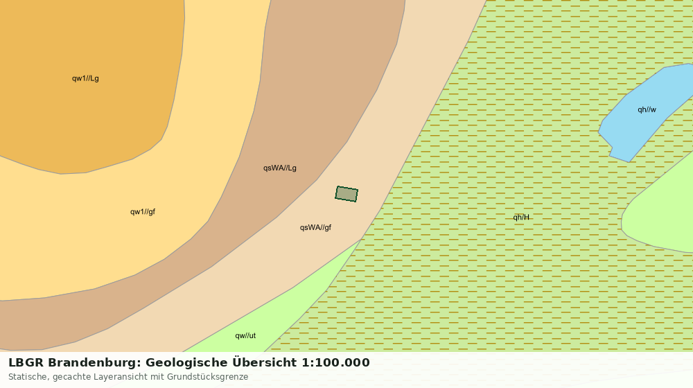 Statische Kartenansicht: LBGR Brandenburg: Geologische Übersicht 1:100.000