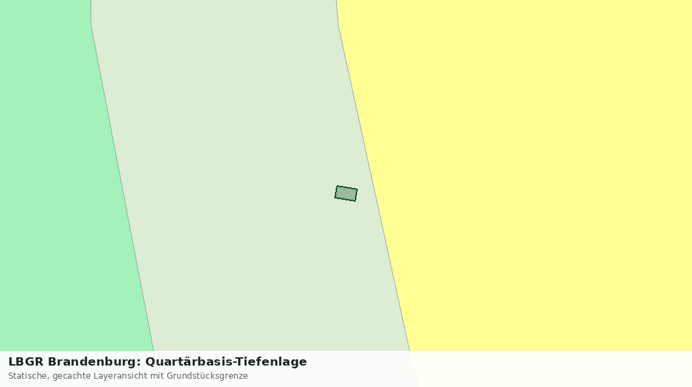 Statische Kartenansicht: LBGR Brandenburg: Quartärbasis-Tiefenlage