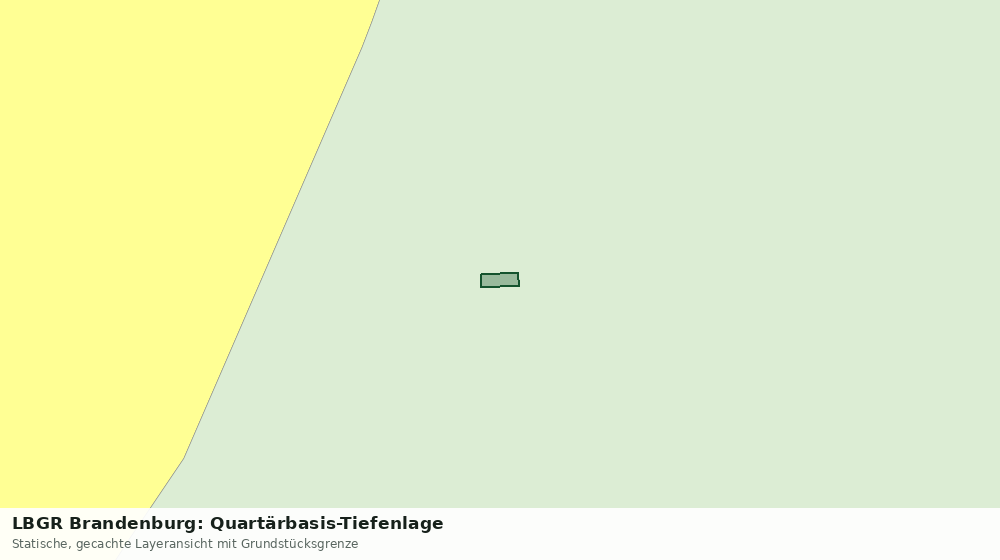 Statische Kartenansicht: LBGR Brandenburg: Quartärbasis-Tiefenlage