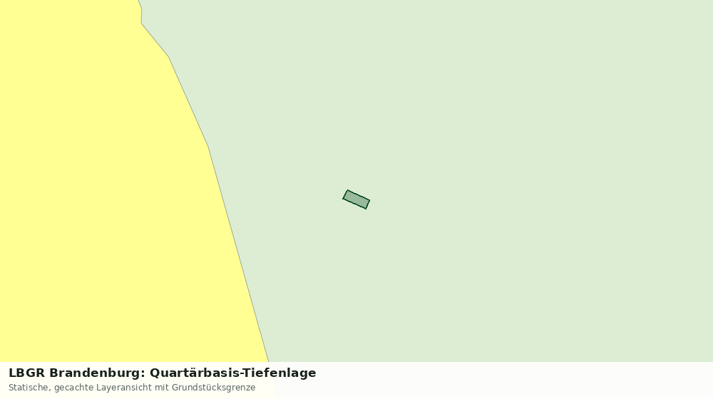 Statische Kartenansicht: LBGR Brandenburg: Quartärbasis-Tiefenlage