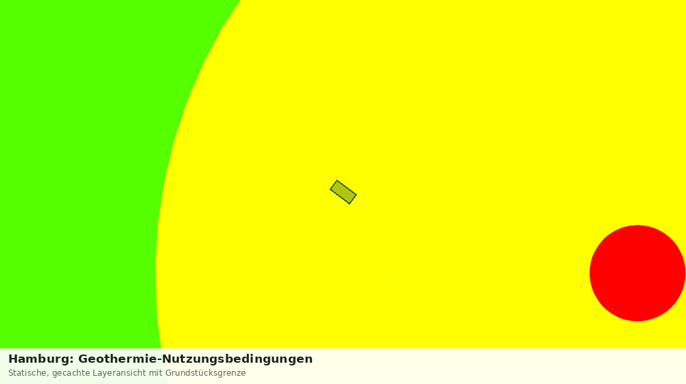 Statische Kartenansicht: Hamburg: Geothermie-Nutzungsbedingungen