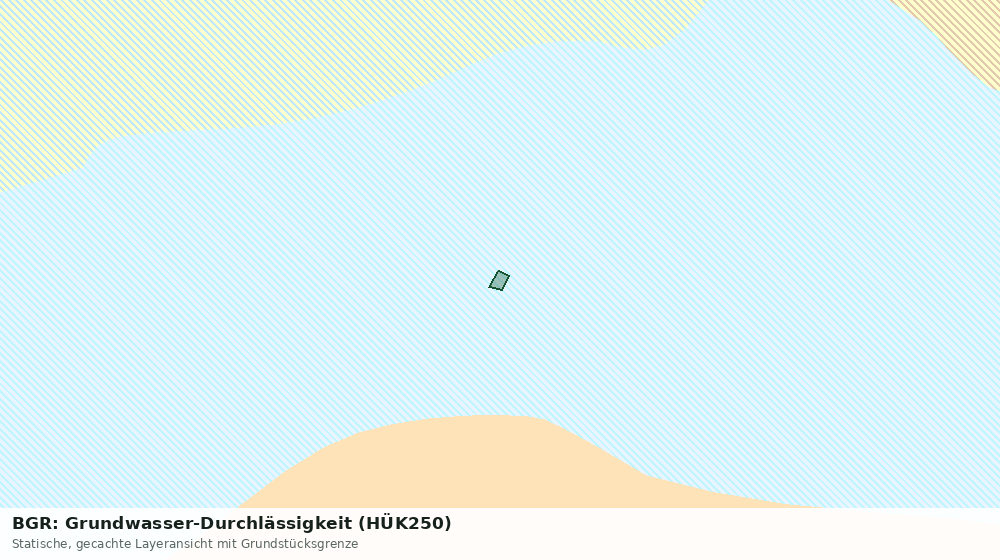 Statische Kartenansicht: BGR: Grundwasser-Durchlässigkeit (HÜK250)