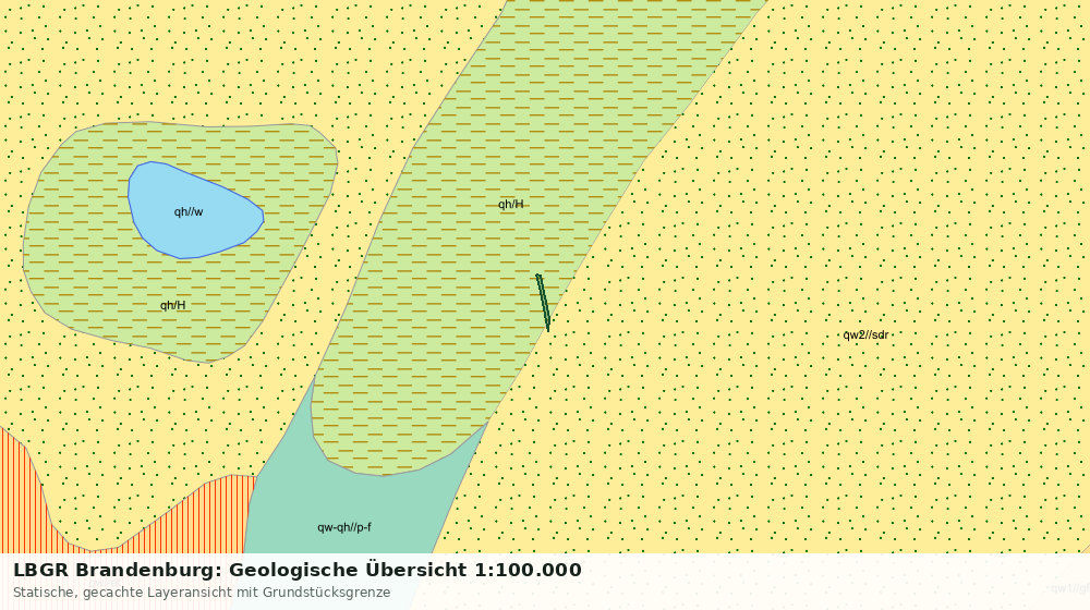 Statische Kartenansicht: LBGR Brandenburg: Geologische Übersicht 1:100.000