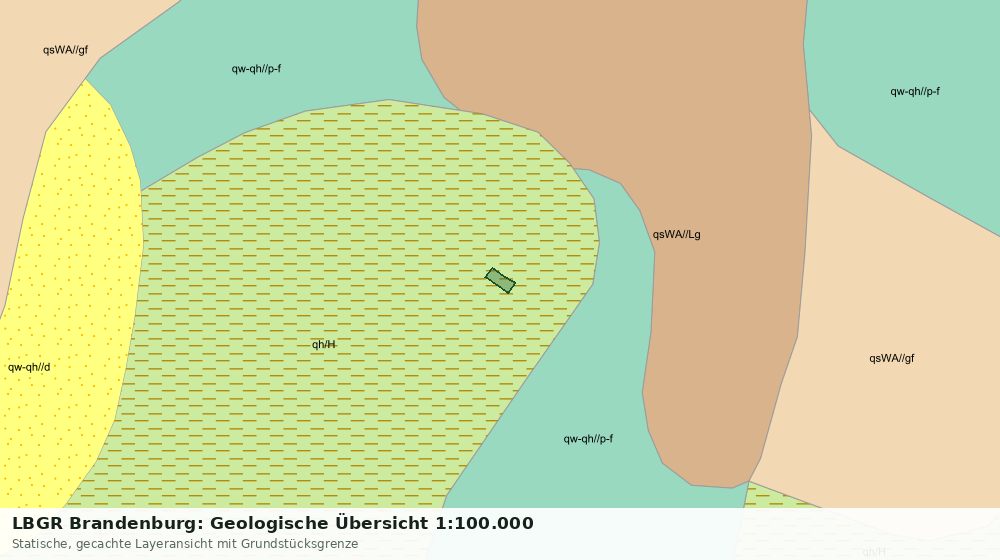 Statische Kartenansicht: LBGR Brandenburg: Geologische Übersicht 1:100.000