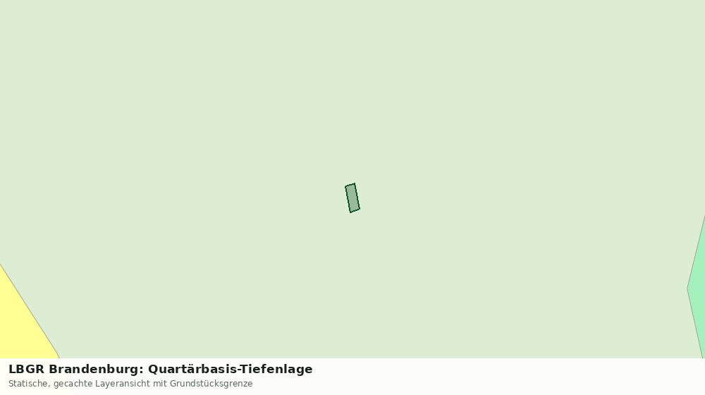 Statische Kartenansicht: LBGR Brandenburg: Quartärbasis-Tiefenlage