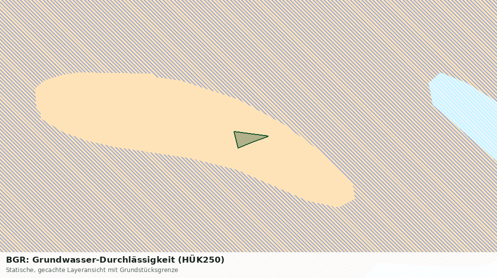 Statische Kartenansicht: BGR: Grundwasser-Durchlässigkeit (HÜK250)