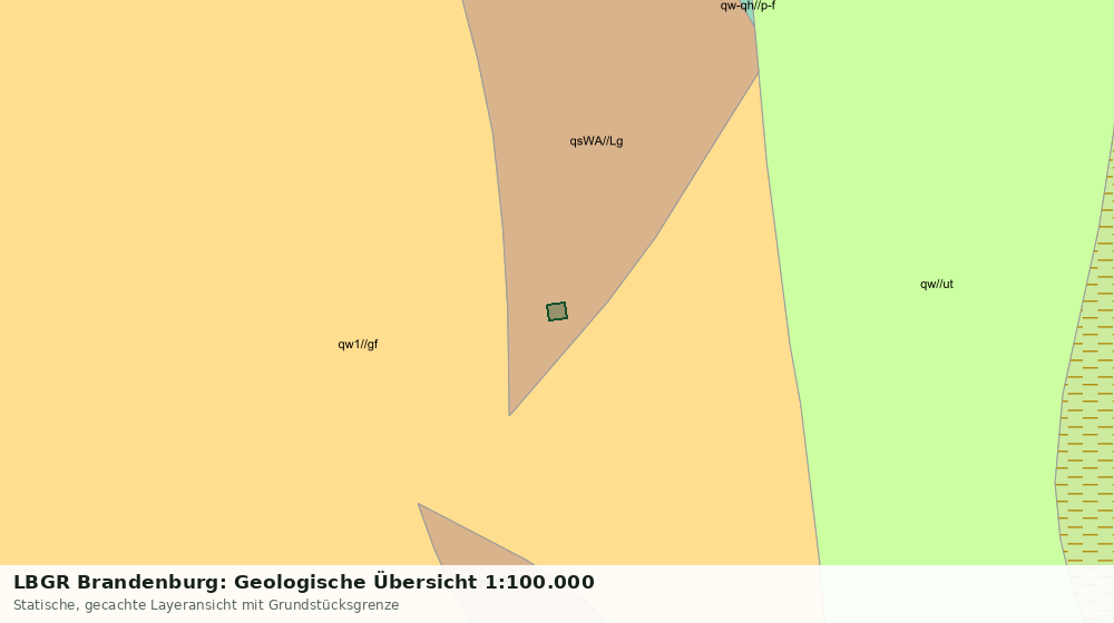 Statische Kartenansicht: LBGR Brandenburg: Geologische Übersicht 1:100.000