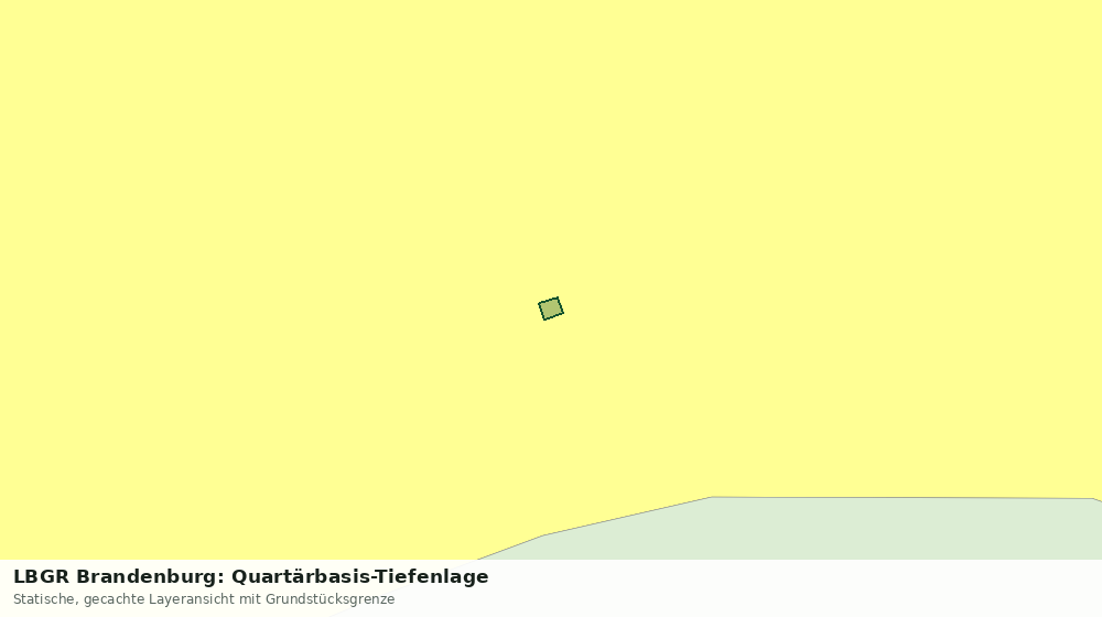 Statische Kartenansicht: LBGR Brandenburg: Quartärbasis-Tiefenlage