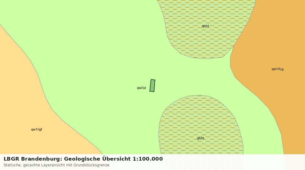 Statische Kartenansicht: LBGR Brandenburg: Geologische Übersicht 1:100.000