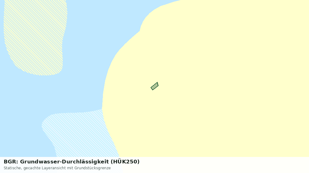 Statische Kartenansicht: BGR: Grundwasser-Durchlässigkeit (HÜK250)