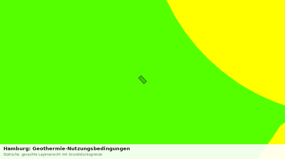 Statische Kartenansicht: Hamburg: Geothermie-Nutzungsbedingungen