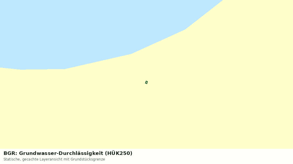 Statische Kartenansicht: BGR: Grundwasser-Durchlässigkeit (HÜK250)