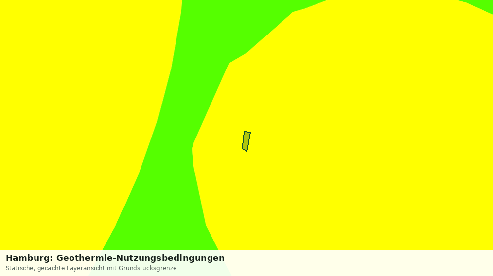 Statische Kartenansicht: Hamburg: Geothermie-Nutzungsbedingungen