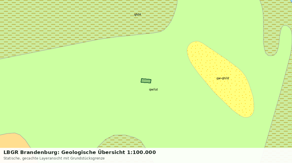 Statische Kartenansicht: LBGR Brandenburg: Geologische Übersicht 1:100.000