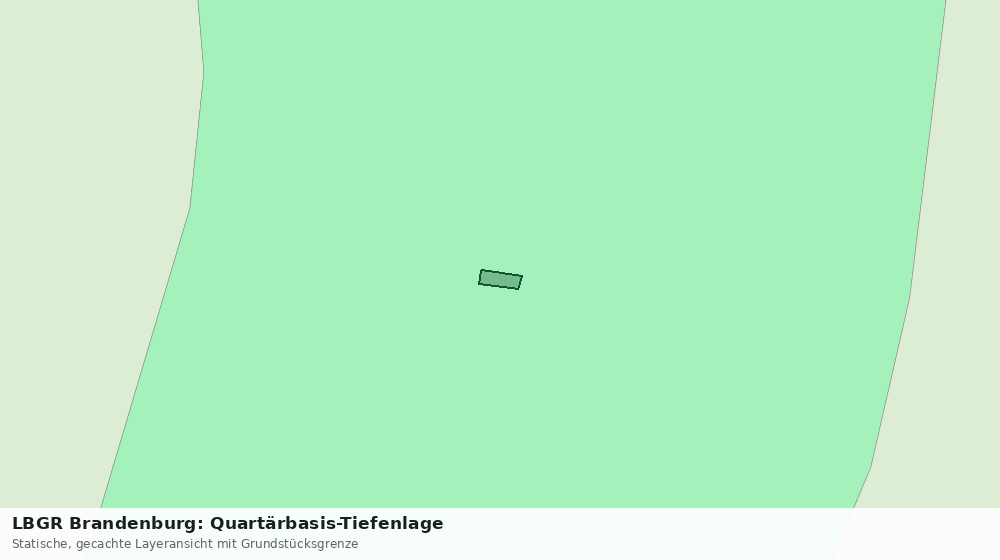 Statische Kartenansicht: LBGR Brandenburg: Quartärbasis-Tiefenlage