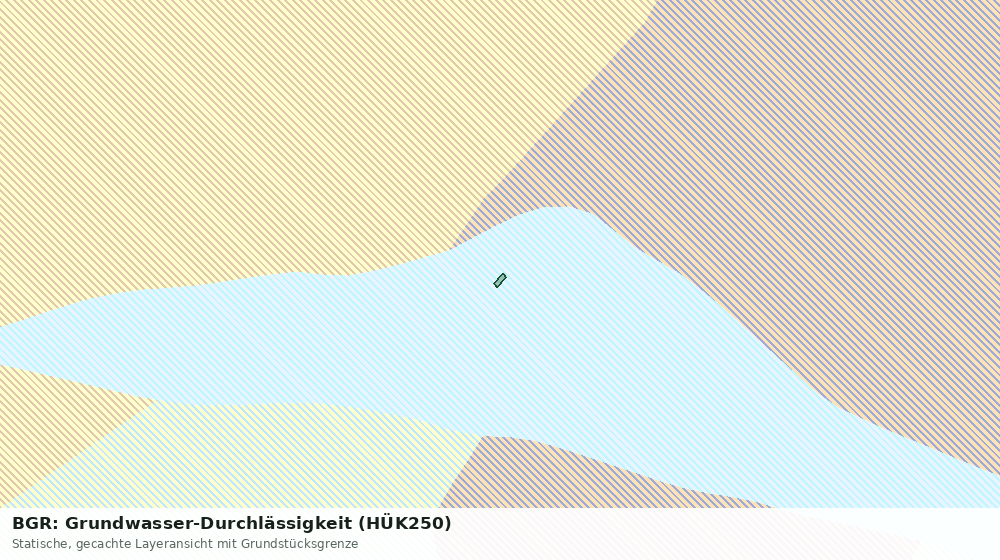 Statische Kartenansicht: BGR: Grundwasser-Durchlässigkeit (HÜK250)
