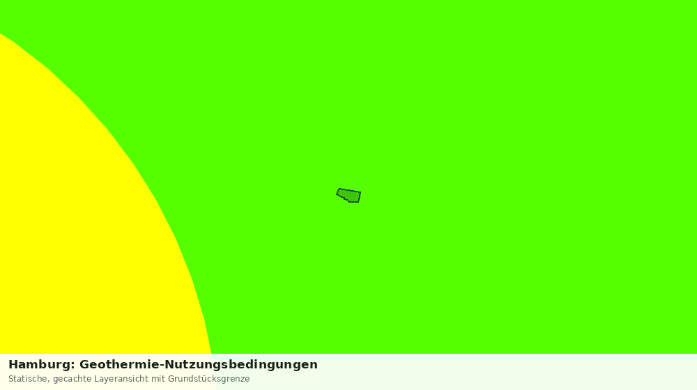 Statische Kartenansicht: Hamburg: Geothermie-Nutzungsbedingungen