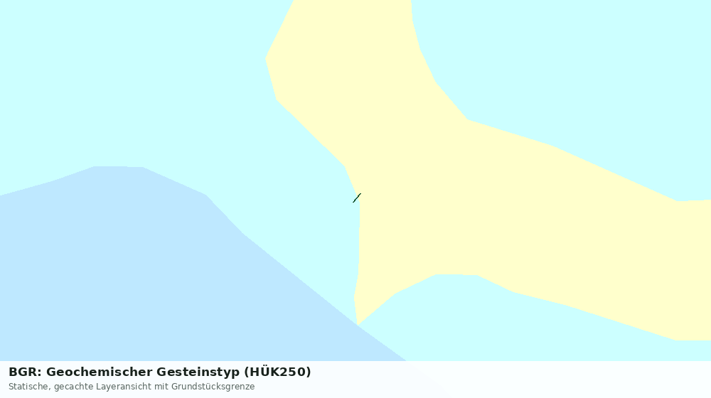 Statische Kartenansicht: BGR: Geochemischer Gesteinstyp (HÜK250)