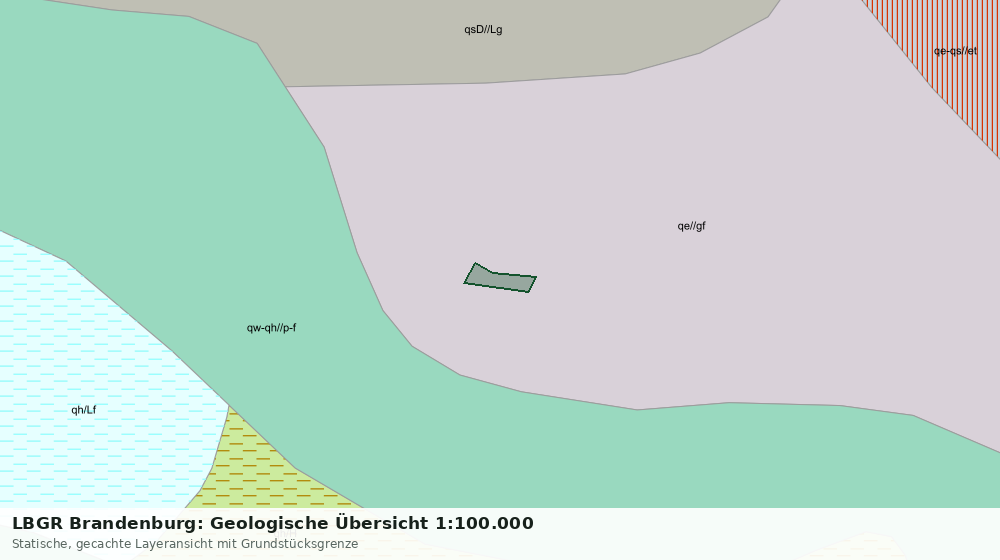 Statische Kartenansicht: LBGR Brandenburg: Geologische Übersicht 1:100.000