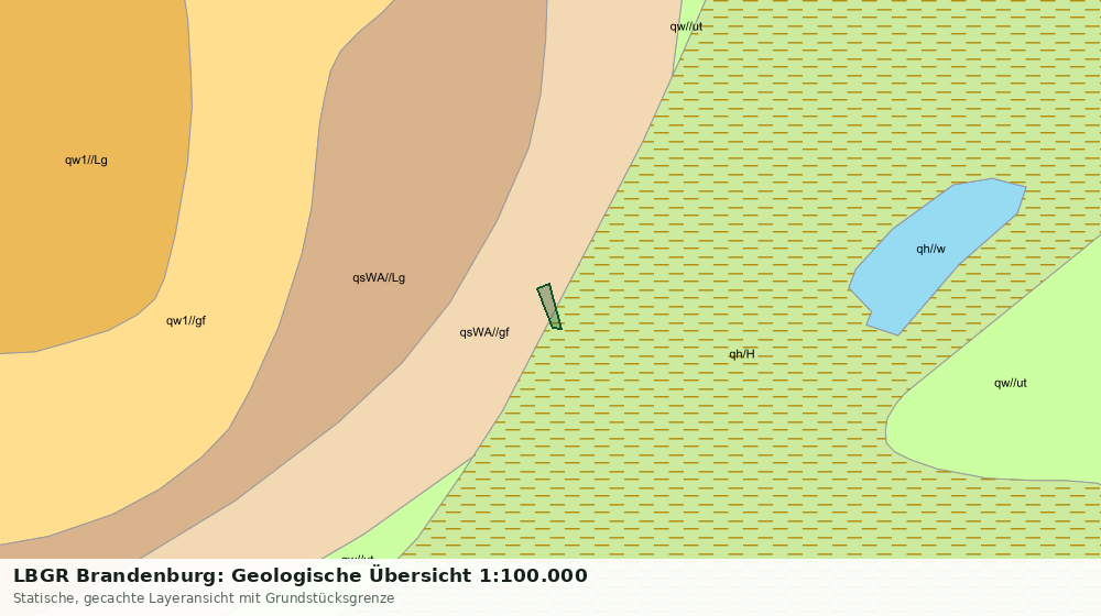 Statische Kartenansicht: LBGR Brandenburg: Geologische Übersicht 1:100.000