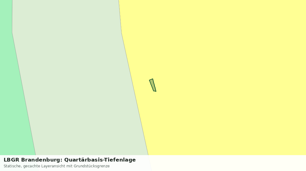 Statische Kartenansicht: LBGR Brandenburg: Quartärbasis-Tiefenlage