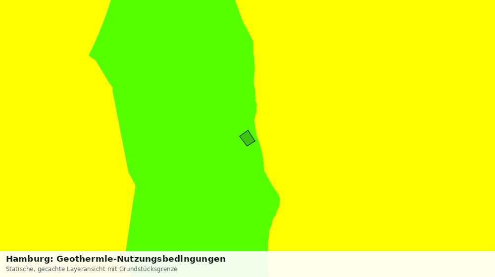 Statische Kartenansicht: Hamburg: Geothermie-Nutzungsbedingungen
