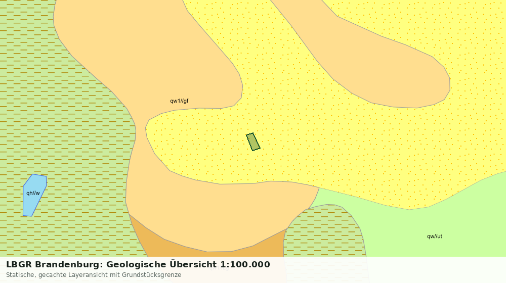 Statische Kartenansicht: LBGR Brandenburg: Geologische Übersicht 1:100.000