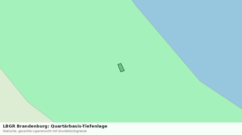 Statische Kartenansicht: LBGR Brandenburg: Quartärbasis-Tiefenlage